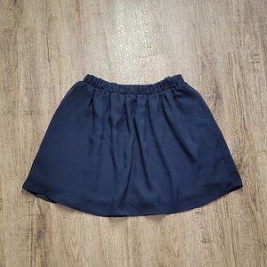 Moa Moa Super Cute Pull On Short Skirt ~ Sz M ~ Dark Blue ~ Elastic Waist